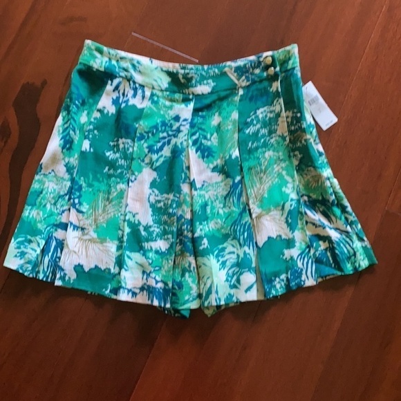 Anthropologie Elevenses green Kadu shorts skort - Picture 4 of 9
